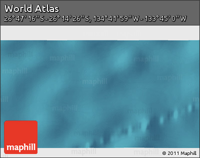 Satellite 3D Map of the Area around 26° 30' 51" S, 134° 13' 29" W