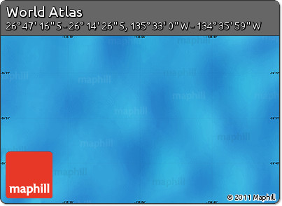 Physical Map of the Area around 26° 30' 51" S, 135° 4' 29" W