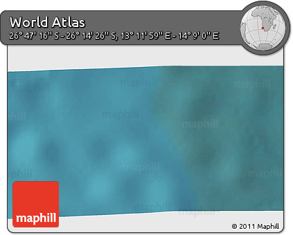 Satellite 3D Map of the Area around 26° 30' 51" S, 13° 40' 30" E