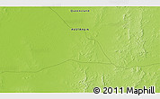 Physical 3D Map of the area around 26° 30' 51" S, 143° 43' 29" E