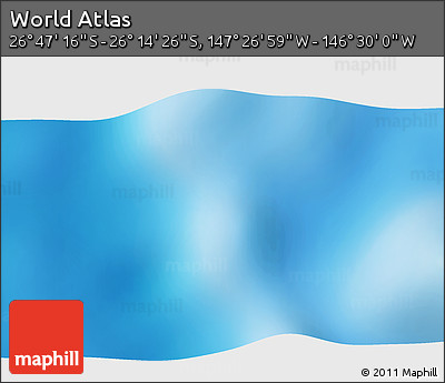 Physical 3D Map of the Area around 26° 30' 51" S, 146° 58' 29" W