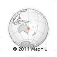 Outline Map of the Area around 26° 30' 51" S, 150° 31' 30" E, rectangular outline