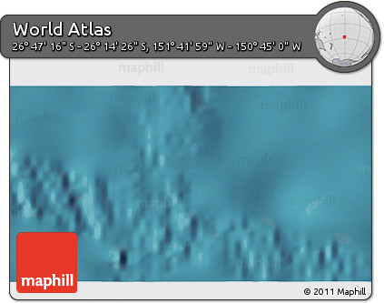 Satellite 3D Map of the Area around 26° 30' 51" S, 151° 13' 29" W