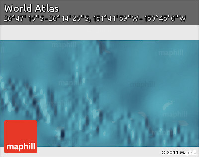 Satellite 3D Map of the Area around 26° 30' 51" S, 151° 13' 29" W