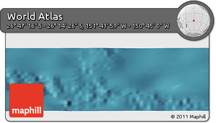 Satellite Panoramic Map of the Area around 26° 30' 51" S, 151° 13' 29" W