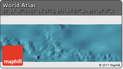 Satellite Panoramic Map of the Area around 26° 30' 51" S, 151° 13' 29" W