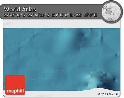 Satellite 3D Map of the Area around 26° 30' 51" S, 154° 46' 30" E