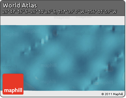 Satellite 3D Map of the Area around 26° 30' 51" S, 157° 10' 30" W