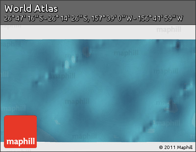 Satellite 3D Map of the Area around 26° 30' 51" S, 157° 10' 30" W