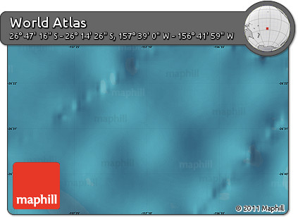 Satellite Map of the Area around 26° 30' 51" S, 157° 10' 30" W