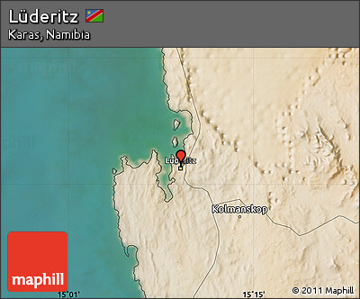 Satellite Map of Lüderitz