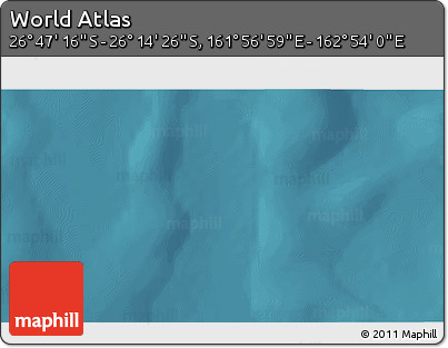 Satellite 3D Map of the Area around 26° 30' 51" S, 162° 25' 30" E