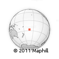 Outline Map of the Area around 26° 30' 51" S, 162° 16' 30" W, rectangular outline