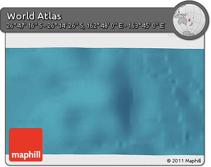 Satellite 3D Map of the Area around 26° 30' 51" S, 163° 16' 30" E