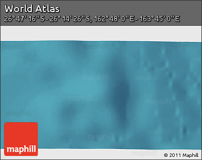 Satellite 3D Map of the Area around 26° 30' 51" S, 163° 16' 30" E