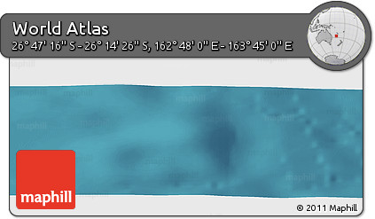 Satellite Panoramic Map of the Area around 26° 30' 51" S, 163° 16' 30" E