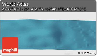 Satellite Panoramic Map of the Area around 26° 30' 51" S, 163° 16' 30" E