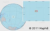 Gray Location Map of the area around 26° 30' 51" S, 164° 49' 29" W