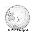 Outline Map of the Area around 26° 30' 51" S, 167° 31' 30" E, rectangular outline