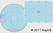 Gray Location Map of the area around 26° 30' 51" S, 167° 22' 30" W