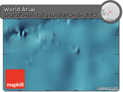 Satellite Map of the Area around 26° 30' 51" S, 168° 13' 29" W
