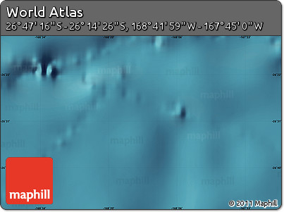 Satellite Map of the Area around 26° 30' 51" S, 168° 13' 29" W