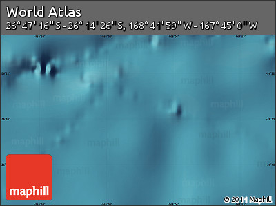 Satellite Map of the Area around 26° 30' 51" S, 168° 13' 29" W