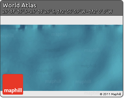 Satellite 3D Map of the Area around 26° 30' 51" S, 172° 28' 29" W