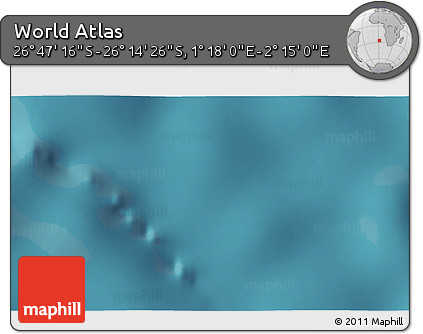 Satellite 3D Map of the Area around 26° 30' 51" S, 1° 46' 29" E