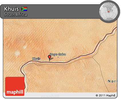 Satellite 3D Map of Khuis