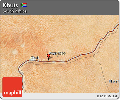 Satellite 3D Map of Khuis