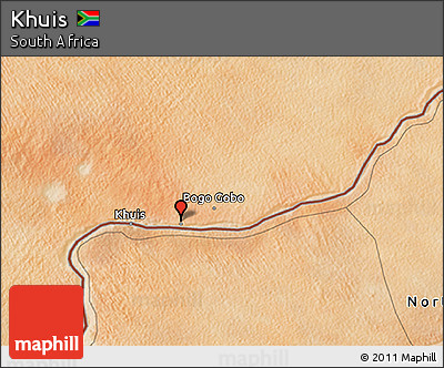 Satellite 3D Map of Khuis