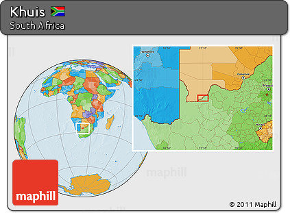 Political Location Map of Khuis
