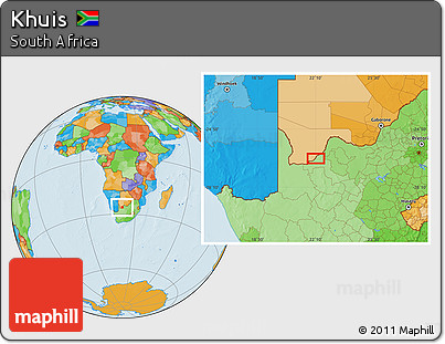 Political Location Map of Khuis