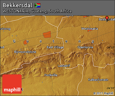 Physical Map of Bekkersdal