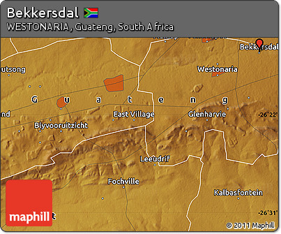 Physical Map of Bekkersdal