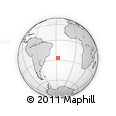 Outline Map of the Area around 26° 30' 51" S, 27° 7' 30" W, rectangular outline