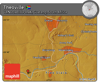 Physical Map of Theoville