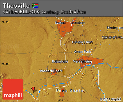 Physical Map of Theoville