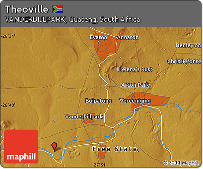Physical Map of Theoville
