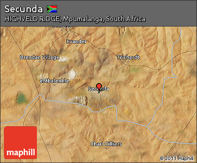 Satellite Map of Secunda