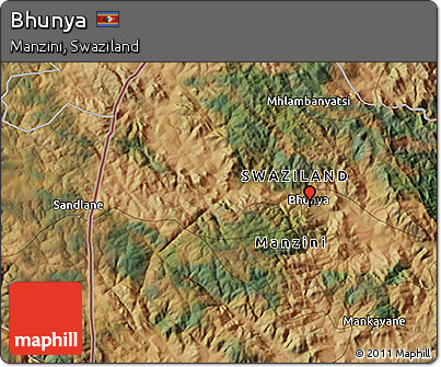 Satellite 3D Map of Bhunya