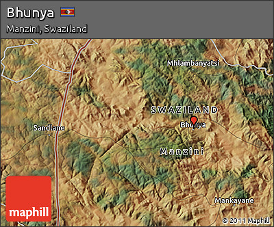 Satellite 3D Map of Bhunya