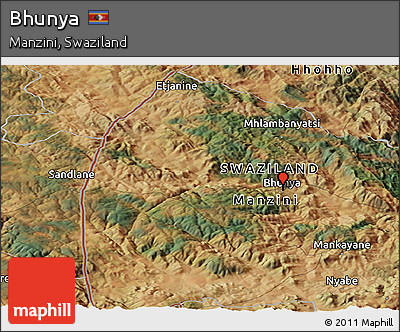 Satellite Panoramic Map of Bhunya