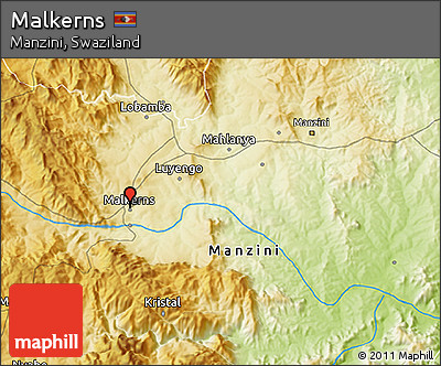 Physical 3D Map of Malkerns