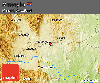 Physical 3D Map of Matsapha