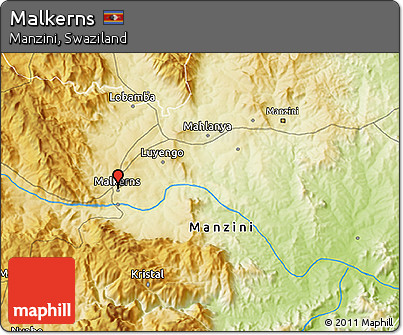 Physical 3D Map of Malkerns