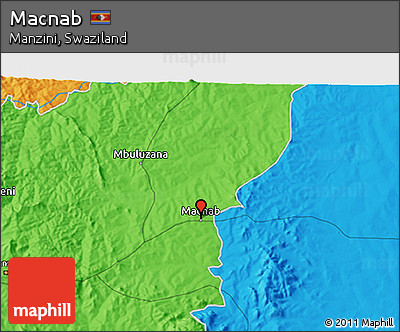 Political 3D Map of Macnab
