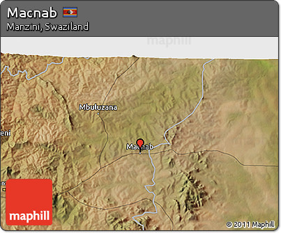 Satellite 3D Map of Macnab