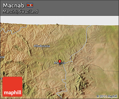 Satellite 3D Map of Macnab